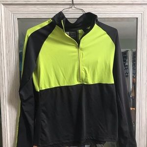 🌸Quarter zip workout neon top